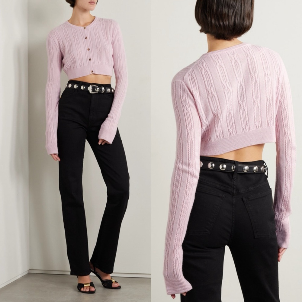 Khaite The Alaska cashmere Cardigan in Dahlia size XL